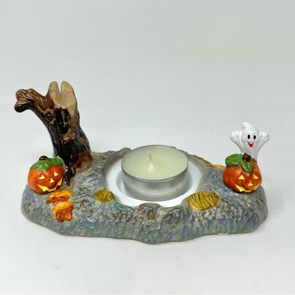 Partylite Halloween Cat Tea Light Candle Holder Abracadandle Snuffer & Base - Picture 9 of 13